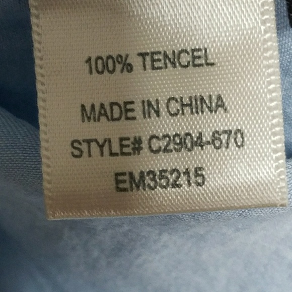 Cloth and stone chambray pocket T-shirt MED - Picture 7 of 7